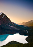 Sunset at Peyto Lake